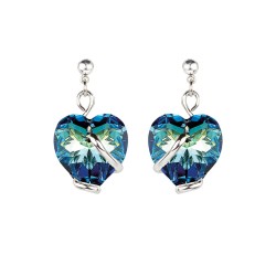 Heart Collection - Blue Earrings