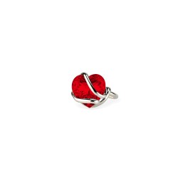 Heart Collection - Light Siam Small Ring