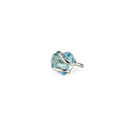 Heart Collection - Aquamarine Small Ring