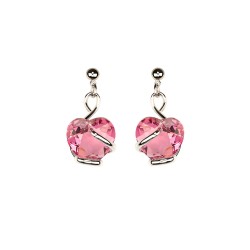 Heart Collection - Fucsia Small Earrings